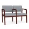 Lesro Lenox 2 Seat Tandem Seating W/ Arm, 44 in W 26 in L 31.5 in H LW2103 - alternate 1